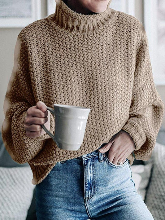 Autumn and Winter New Knitwear Women's Turtleneck Pullover