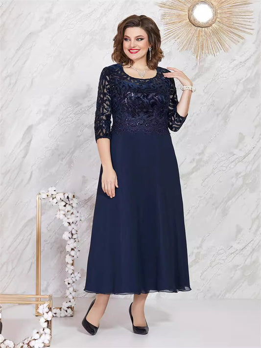 Summer New Arrival Women's Dress Lace Chiffon Slim-fit Dress