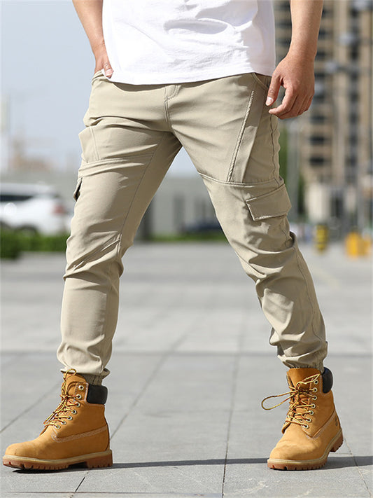 Spring/Summer Men's Workwear Pants, Military-Style Pants, Casual Athletic Long Pants