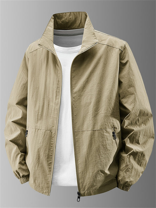Men's New Fall Casual Jacket - Lightweight Solid Color Outerwear
