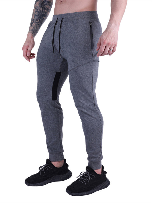 Muscle Men's Fall/Winter Athletic Casual Fitness Pants - Full-Length Slim-Fit Cuffed Pants