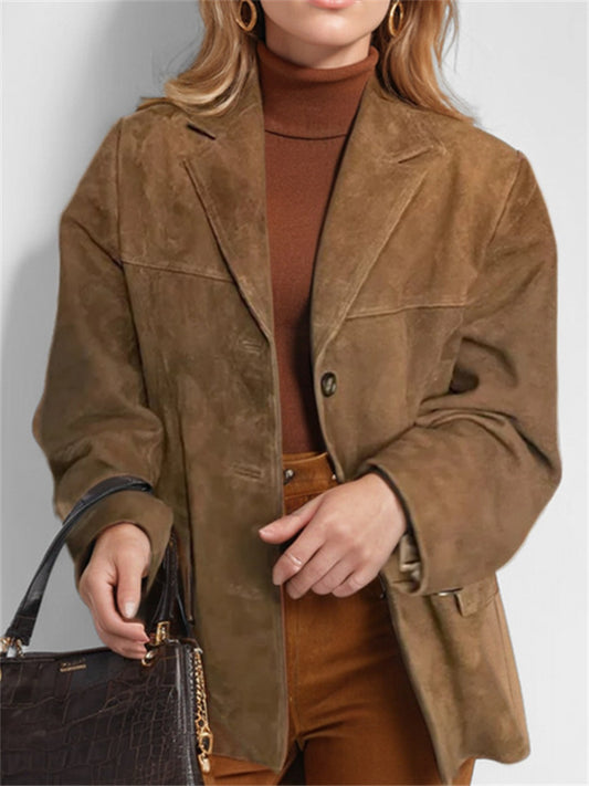 New Women's Retro-style Long-sleeved Suit Jacket