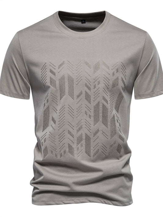 Spring/Summer New Arrival Embroidered Short Sleeve Casual Men's Fashion T-Shirt