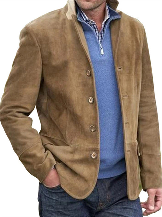 Explosive Men's Clothing New Lapel Retro Casual Windproof Jacket Fashion Urban Outer Wear Men's Clothing