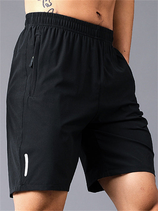 Ice Silk Men's Large Size Shorts Summer Thin Running Sports Loose Five Pants Casual Beach Pants