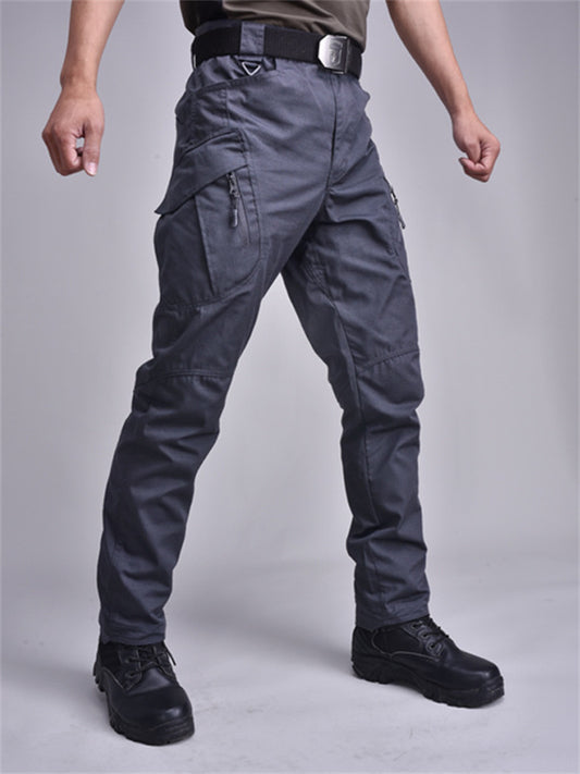 Men's Cargo Trousers Tactical Pants Trousers Tactical Hiking Pants Zipper Elastic Waist Multi Pocket Plain Windproof Comfort Full Length Casual Daily Going out Cotton Blend Sports Stylish ArmyGreen