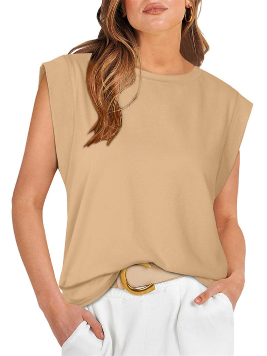 Summer New Round Neck Loose Short-sleeved T-shirt Striped Tops Women Undershirt Macaroon Color Ladies Tops