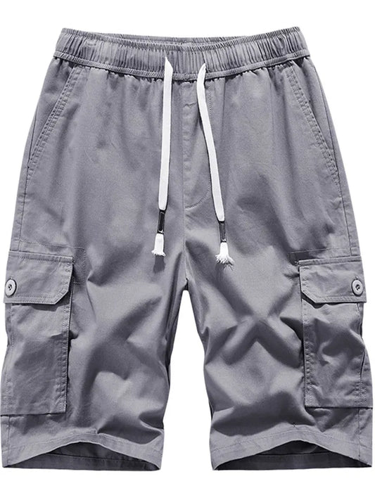 Summer New Work Shorts Men's Large Size Cotton Casual Pants Sports Five-minute Pants