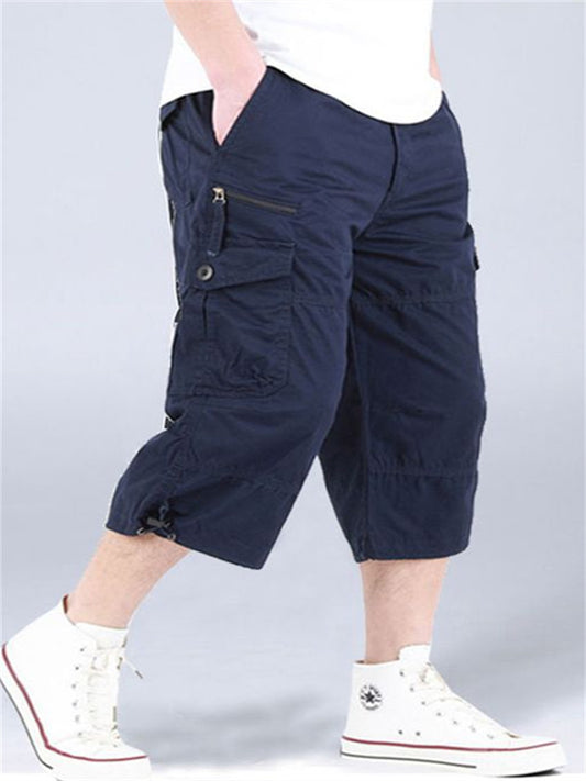 Men's 7 Pants Work Pants Pants Pants in Thin Section Sports Casual Shorts