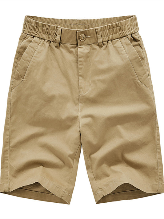 Summer Work Shorts Men's Thin Section of The Cotton Five-minute Pants Straight Casual Pants