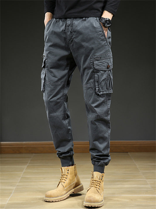 Men's Summer Workwear Pants - Loose-Fit Fashionable Athletic Long Pants