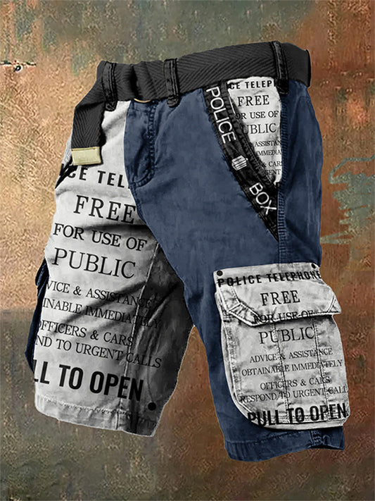 Men's Loose-Fit Distressed Denim Shorts for Summer Retro-Style Loose-Fit Workwear Shorts
