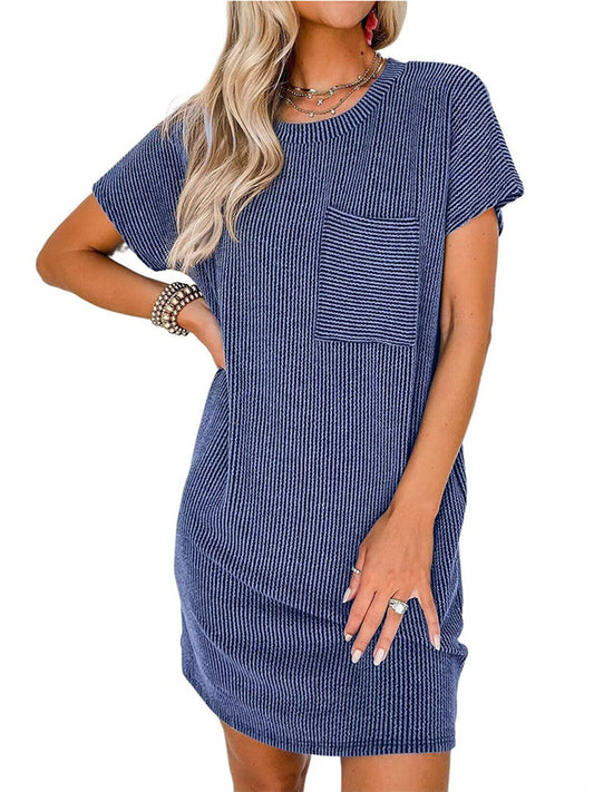 New Women's Summer Casual Short-sleeved Dresses