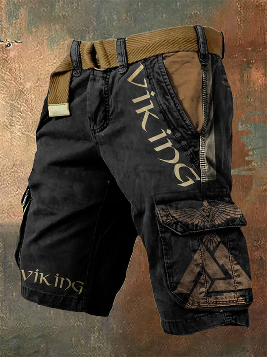 New Arrival 3D Digital Print Men's Fashionable Casual Zipper Workwear Shorts