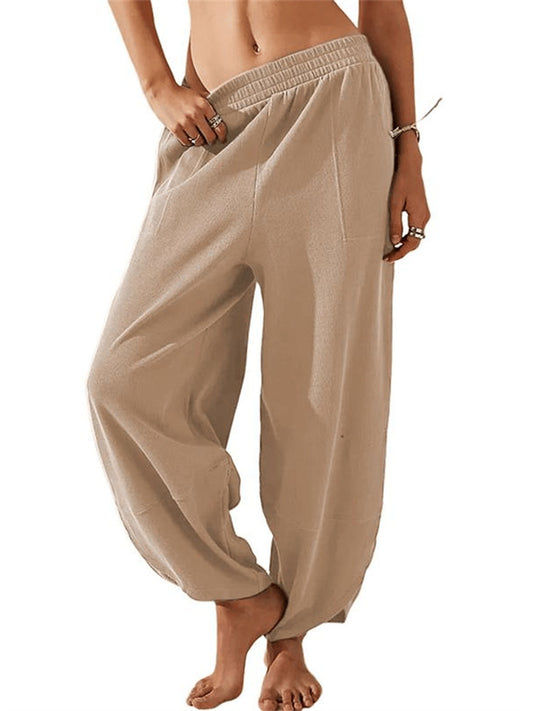 Women's Wide-Leg Pants Women's Casual Pants Casual Cotton Trousers