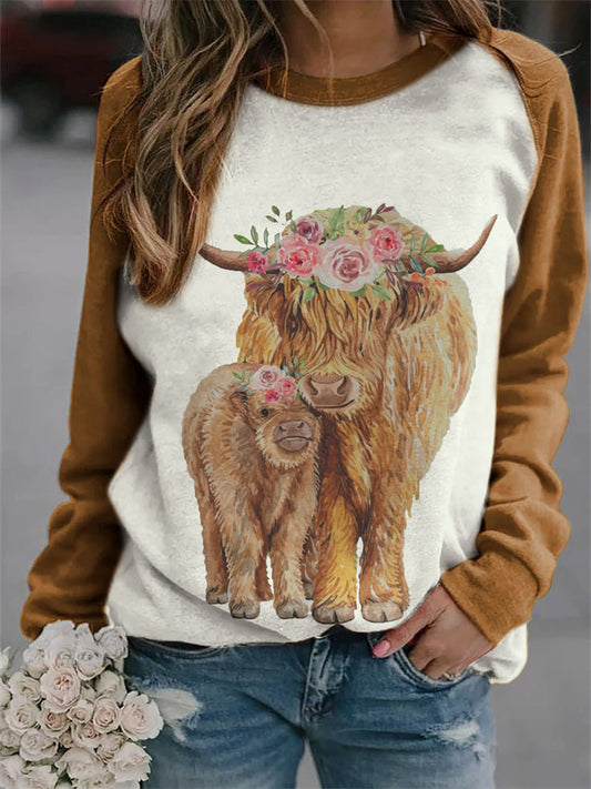 Fall/Winter New Arrival Halloween Print Raglan Sleeve Long Sleeve Women's Hoodie Casual Top