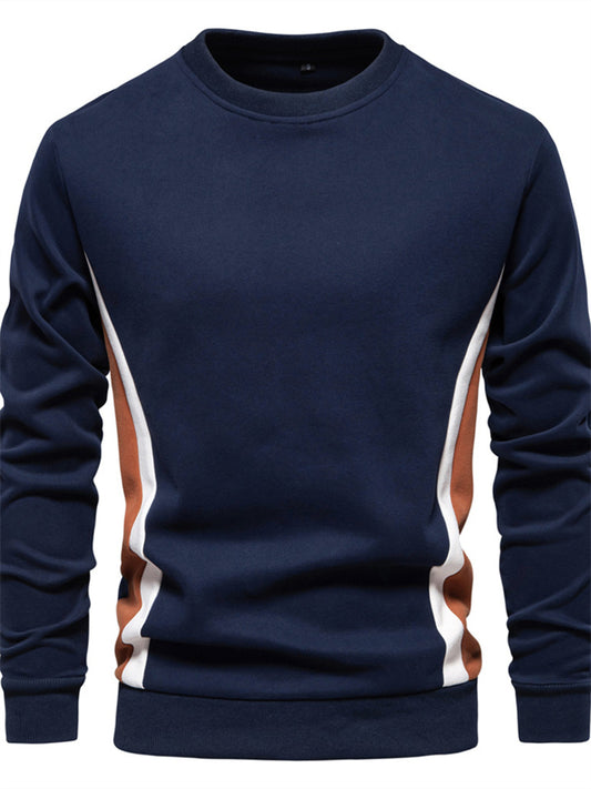 Fall New Arrival Men's Long Sleeve Casual Slim-Fit Crew Neck Sports Sweatshirt