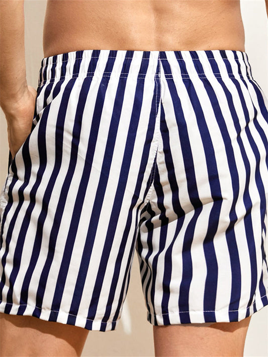 New Swim Trunks Men's Models Five Pants Hot Springs Beach Pants Men's Printed Shorts