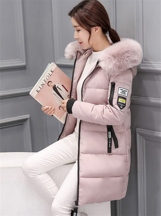 Women's Winter Jacket Puffer Jacket Parka Hoodie Jacket Street Daily Valentine's Day Winter Fall Regular Coat Regular Fit Warm Breathable Streetwear Casual St. Patrick's Day Jacket Long Sleeve Solid