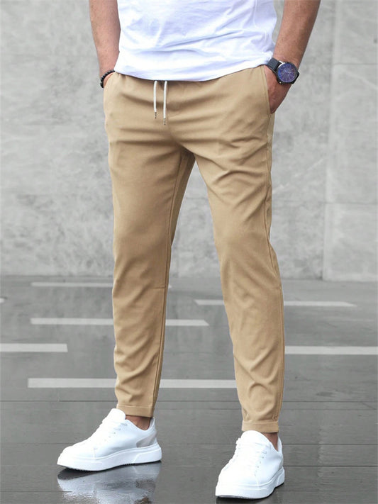 Casual Cropped Pants Men's Fall/Winter Pants Business Versatile Men's Pants