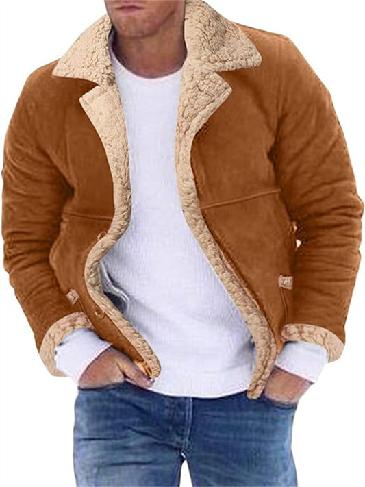 Leather Jacket Winter New Arrival Fashionable Men's Leather and Fur Lined Thickened Jacket