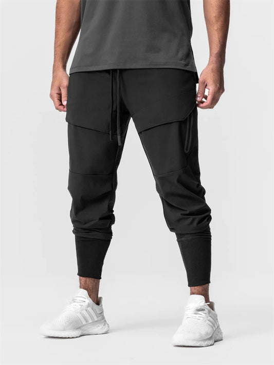 Spring and Autumn Men's Fitness Pants Sports Pants Drawstring Pants Casual Sports Pants Running Pants