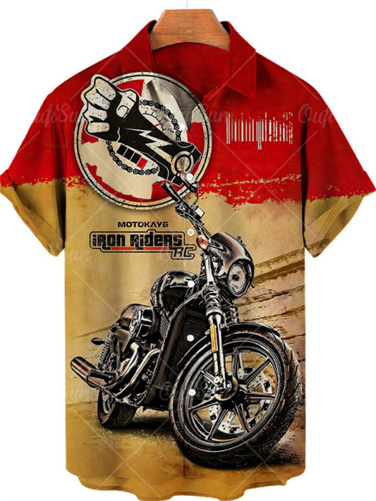 New Summer Men's Fashion 3D Printed Shirt - Hawaiian Casual Short-Sleeve Collared Shirt S-3XL