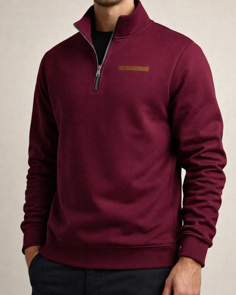 American-Style Fall/Winter Long-Sleeve Half-Zip Oversized Stand Collar Men's Sweatshirt | JRSEE:08100e20-d9d2-4d96-a2d5-79075cfcbed1