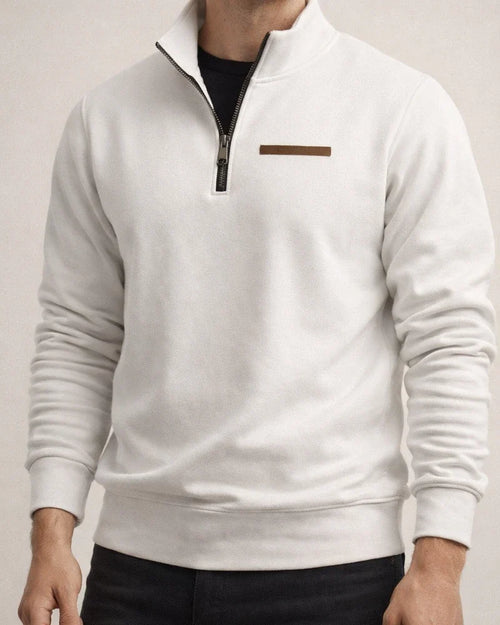 American-Style Fall/Winter Long-Sleeve Half-Zip Oversized Stand Collar Men's Sweatshirt | JRSEE:075aeb8f-8613-4a03-9390-3f15d492fba4