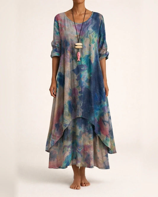 Asymmetric A-Line Casual Crew Neck Dresses | JRSEE:ec0fbb8b-1547-455d-8d72-2a6ecaaab46e