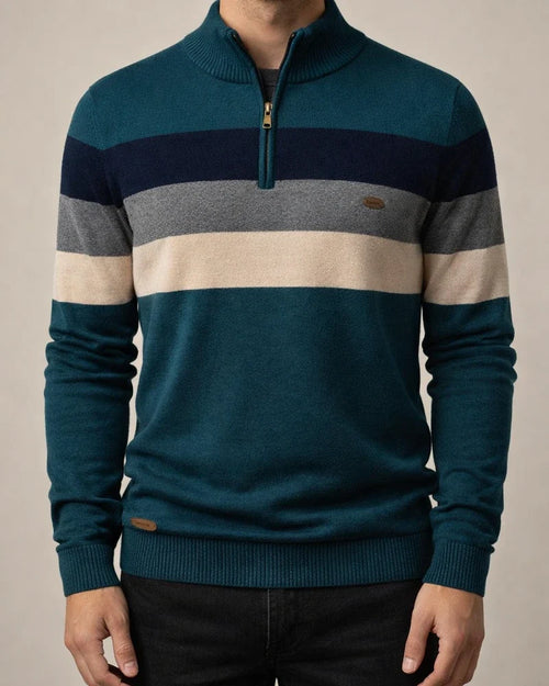 Autumn and Winter Casual Slim Men's Open Chest Stand-up Collar Men's Sweater Pullover Colorblocking Knit Sweater Sweater Men | JRSEE:0670ff24-c2cc-4e7e-850f-7aba1fffdc8b