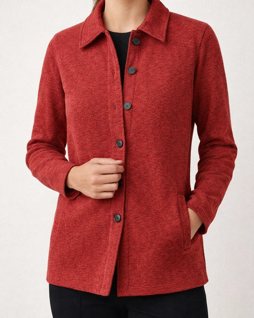 Autumn and Winter Explosion of Solid Color Long-sleeved Lapel Button Down Shirt Pockets Long-sleeved Tops for Women | JRSEE:591f7a7b-e898-4408-8856-51e45f6bf2a1