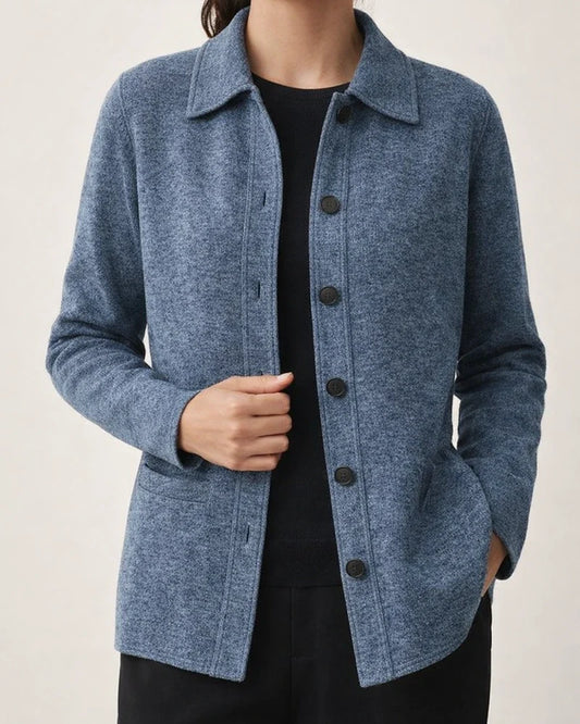Autumn and Winter Explosion of Solid Color Long-sleeved Lapel Button Down Shirt Pockets Long-sleeved Tops for Women | JRSEE:6940ec2c-c2a3-4ec0-b0ed-417f192e875e