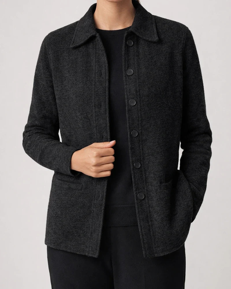 Autumn and Winter Explosion of Solid Color Long-sleeved Lapel Button Down Shirt Pockets Long-sleeved Tops for Women | JRSEE:35ce3fbc-aaef-4c15-bed8-d8d724bea3c2