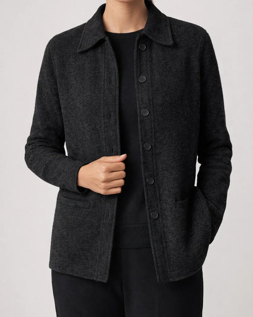 Autumn and Winter Explosion of Solid Color Long-sleeved Lapel Button Down Shirt Pockets Long-sleeved Tops for Women | JRSEE:35ce3fbc-aaef-4c15-bed8-d8d724bea3c2