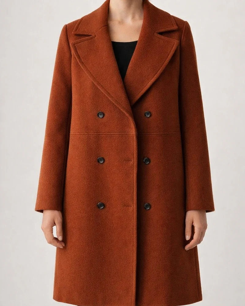 Autumn and Winter Large Size Women's Tweed Coat Female Double-breasted in Long Section Trench Coat Tweed Jacket | JRSEE:e944019f-4401-4968-92e7-85cf7f77524d