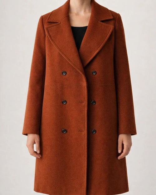 Autumn and Winter Large Size Women's Tweed Coat Female Double-breasted in Long Section Trench Coat Tweed Jacket | JRSEE:e944019f-4401-4968-92e7-85cf7f77524d