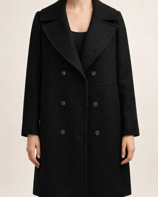 Autumn and Winter Large Size Women's Tweed Coat Female Double-breasted in Long Section Trench Coat Tweed Jacket | JRSEE:6c268faf-d5c8-4cbb-9834-d549d7b129e4