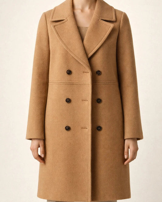 Autumn and Winter Large Size Women's Tweed Coat Female Double-breasted in Long Section Trench Coat Tweed Jacket | JRSEE:9ba4ac7c-64e4-4dd3-ba84-708801cf8ae9