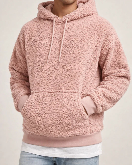 Autumn and Winter Men's Plush Velvet Padded Hooded Men's Sweater | JRSEE:ac4e8c71-f693-41d6-ba04-68711fbe0c50