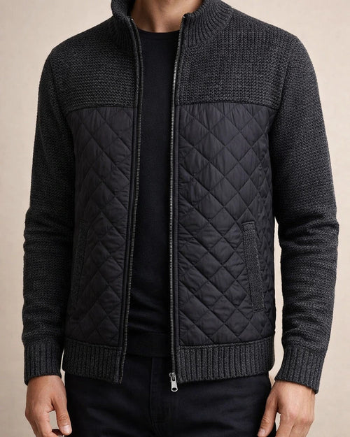 Autumn and Winter New Men's Knit Sweater Trend Outside The Wear Padded Thickened Cardigan Sweater Loose Type Jacket | JRSEE:0fd1d17a-a134-4895-8432-e7b4be223d14