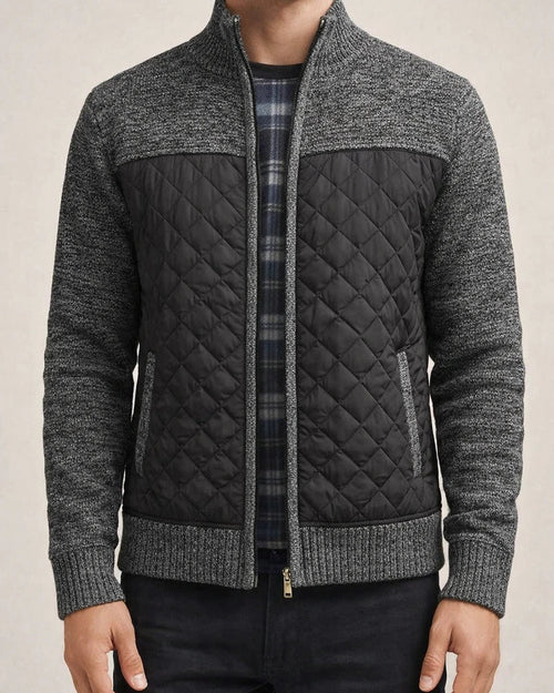 Autumn and Winter New Men's Knit Sweater Trend Outside The Wear Padded Thickened Cardigan Sweater Loose Type Jacket | JRSEE:57279ea0-0325-4ddb-a231-f5a8b5925f68