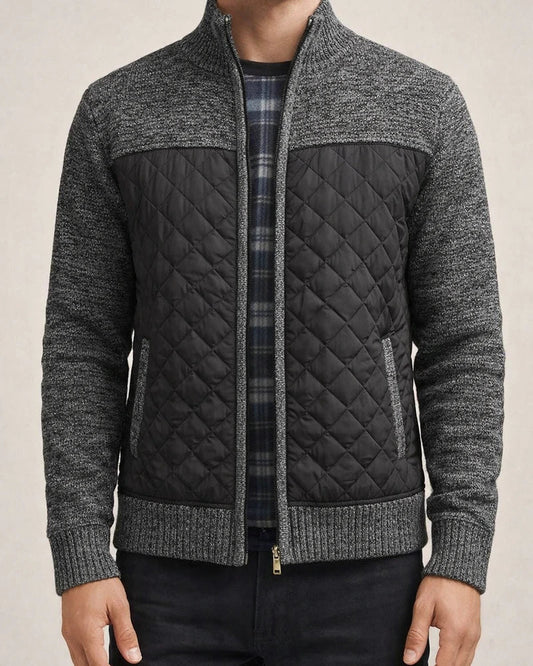 Autumn and Winter New Men's Knit Sweater Trend Outside The Wear Padded Thickened Cardigan Sweater Loose Type Jacket | JRSEE:57279ea0-0325-4ddb-a231-f5a8b5925f68