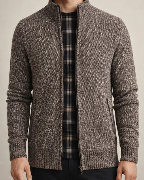 Autumn and Winter New Plushy Thickened Men's Sweater Collar Cardigan Sweater Slim Jacket | JRSEE:479aa24f-9fb3-48ce-9ae6-168287028375
