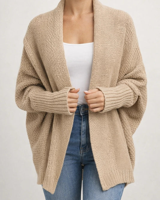 Autumn and Winter New Women's Knitwear Solid Color Bat Sleeve Sweater Cardigan Jacket | JRSEE:34c9e453-048c-41bd-9297-83e06e5027a6