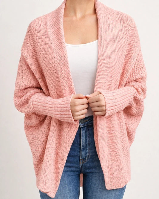 Autumn and Winter New Women's Knitwear Solid Color Bat Sleeve Sweater Cardigan Jacket | JRSEE:5dc5aca3-8009-43c0-894d-3340ac540797
