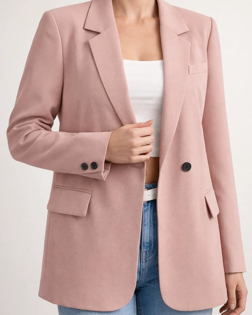 Autumn and Winter Solid Color Small Suit OL Commuting Lapel Slim Cardigan Single Row Two-button Temperament Suit | JRSEE:dc8a0b78-7ab3-4b68-94c4-e7c0add208d2