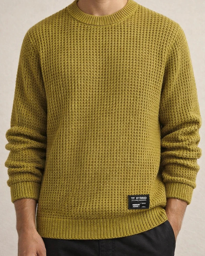 Autumn and Winter Sweater New Round Neck Thick Needle Men's Sweater | JRSEE:2e59d578-e552-4341-9077-f1db75caab5f