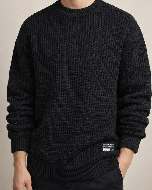Autumn and Winter Sweater New Round Neck Thick Needle Men's Sweater | JRSEE:25d57bad-168f-44f6-9645-5449f1db208c