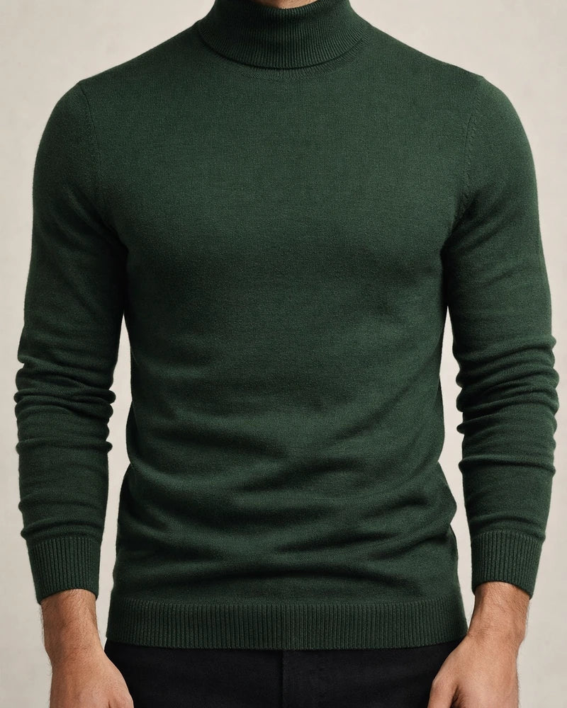 Autumn and Winter Thickened Warm Sweater Men Mid-neck Slim Men's Sweater Men's Multi-color Knit Sweater | JRSEE:7917cbe6-1762-496e-a0ef-ac6faeb51388
